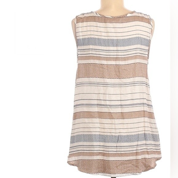 Style & Co 100% cotton striped top size small - Picture 2 of 7